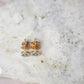 Aretes en oro de 18K con diamantes y esmeraldas#11