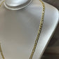 Cadena Figaro 60cm - 10k #A39