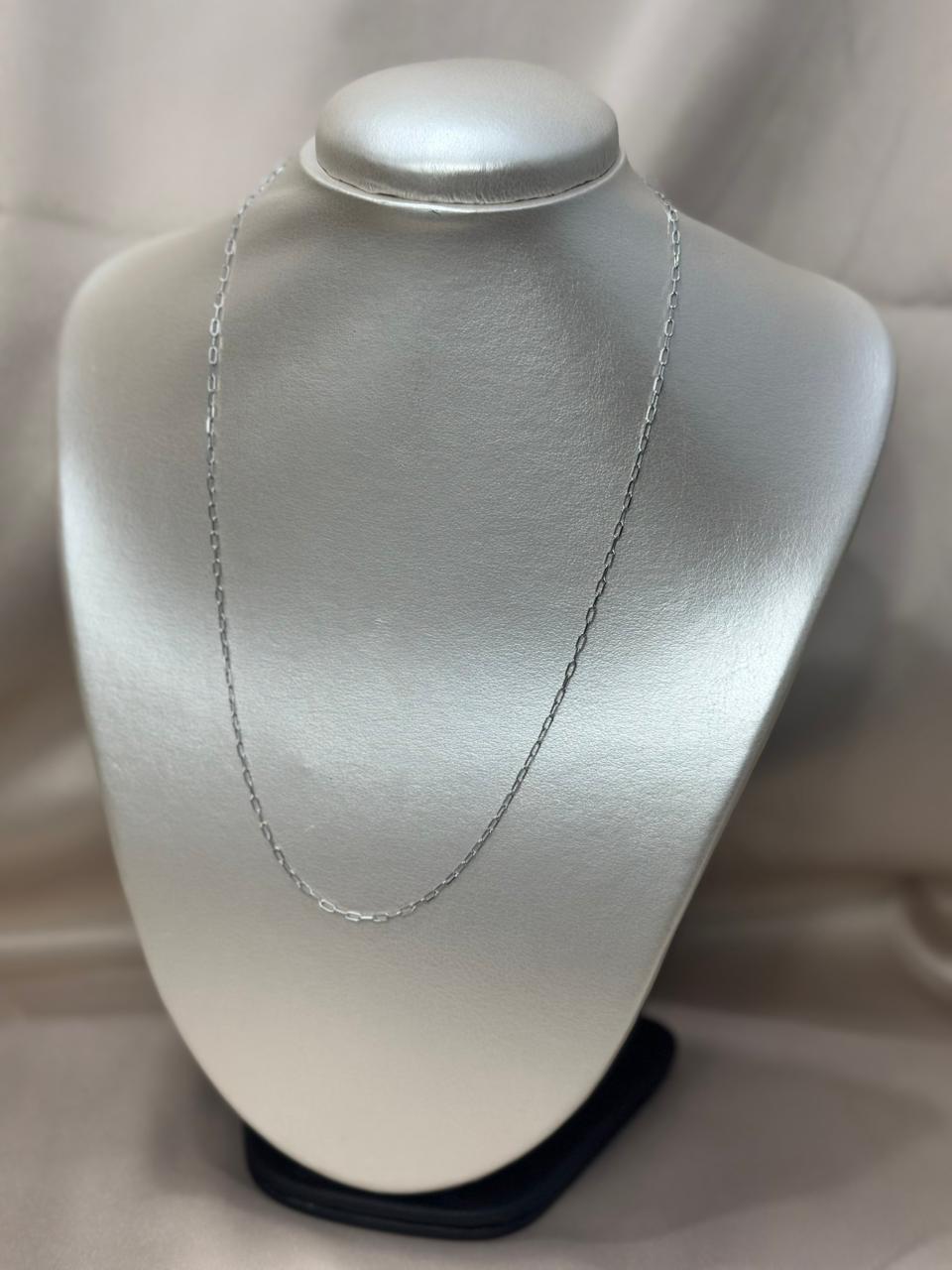 Collar de oro blanco #A9