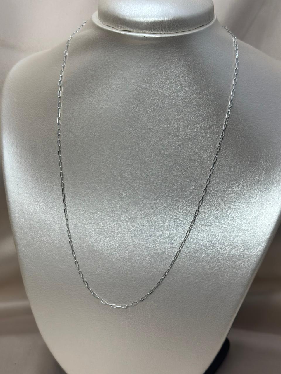 Collar de oro blanco #A9