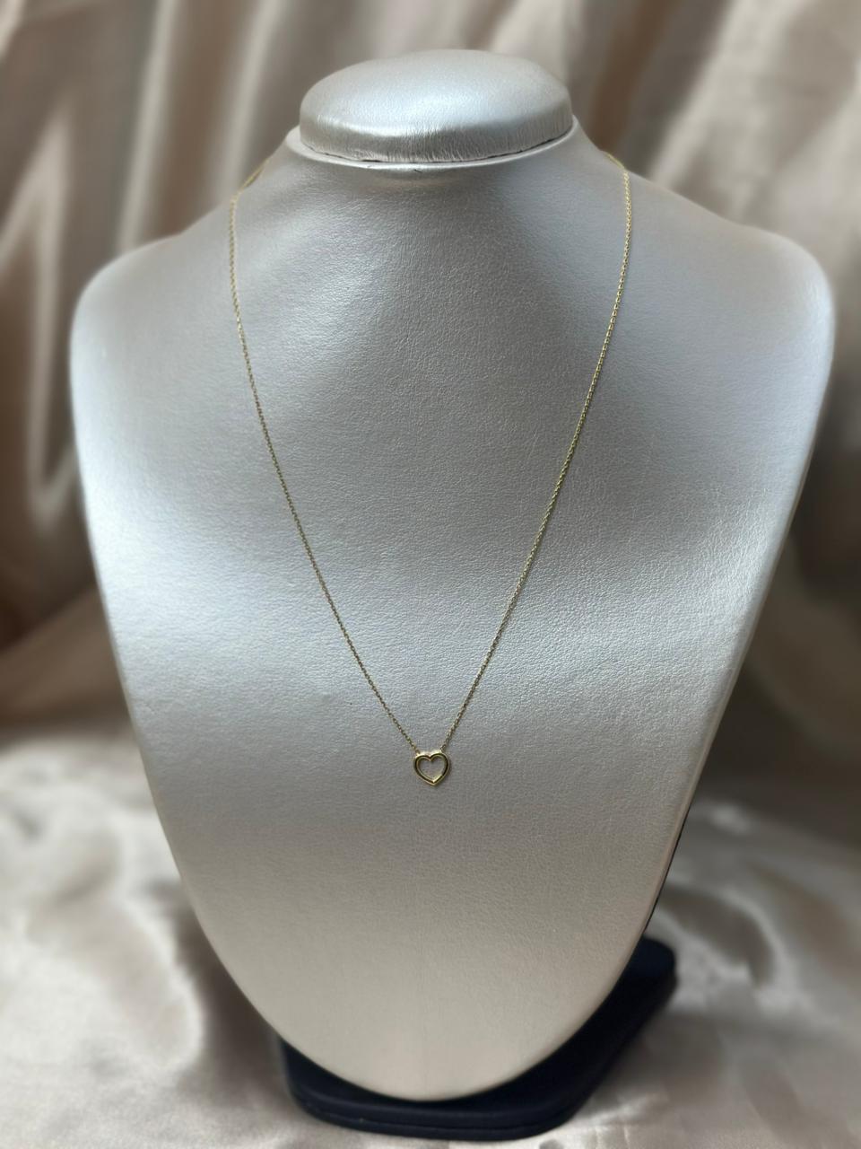 Heart Neckace 18K #A47