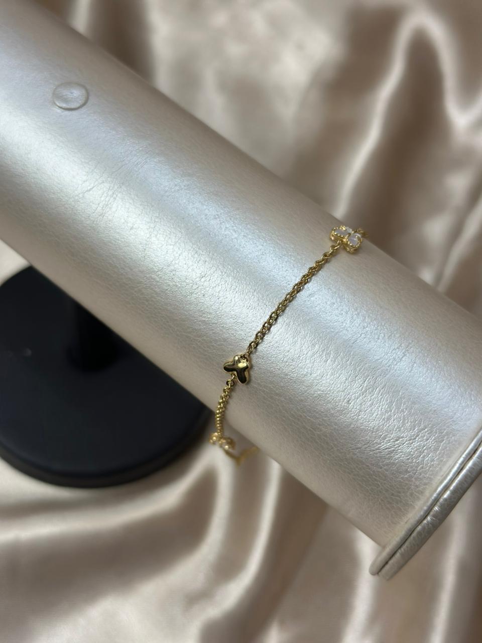Tobillera mariposa nacar 18k #A31