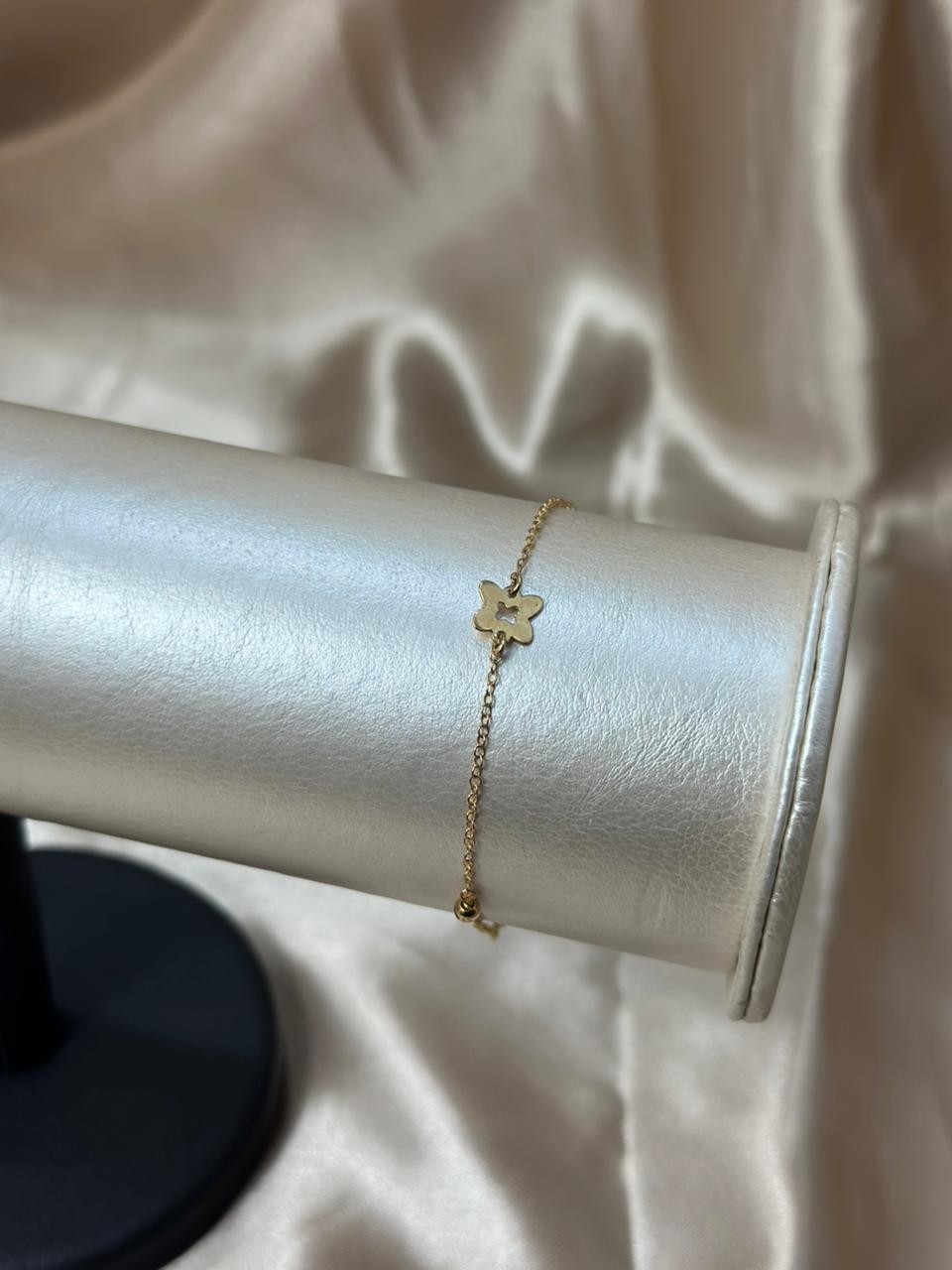 Pulsera mariposa 18k #A29